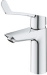 Bateria umywalkowa Grohe Eurosmart jednouchwytowa, rozmiar M, chrom, regulator strumienia laminarnego 9 l/min., głowica Ceramiczna 35 mm, korek push-open, długa dźwignia