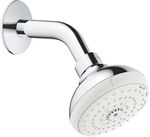 Tempesta 100 Head shower, 3 sprays, chrome, ball joint