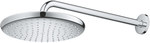 Tempesta 250 Shower head with 380 mm arm, 1 spray, chrome, flow limiter 9.5 l / min.