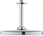 Tempesta 250 Cube Shower head with a ceiling outlet 142 mm, 1 spray pattern, chrome, flow limiter 9.5 l / min.