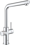 System gotujący wodę Grohe Red Duo kuchenny, chrom, bateria i bojler 7 l, dostęp do wody zwykłej i wrzątku, głowica Ceramiczna 28 mm, blokada bezpieczeństwa, kąt obrotu wylewki typu L 150° filtr w zestawie