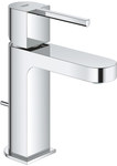 GROHE Plus Single lever basin mixer, Size S, chrome, flow restrictor 5.7 l / min, 28 mm ceramic head, waste set with rod