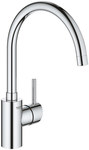 Concetto Single lever sink mixer, chrome, spout rotation angle 0°/150°, separate water channels, 35 mm ceramic head