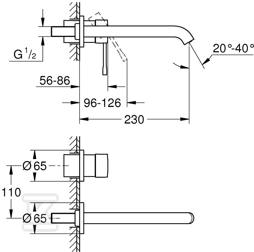 Bateria umywalkowa Grohe Essence - 19967DL1