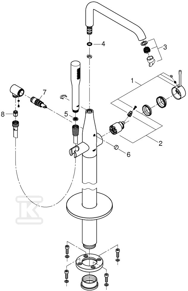 Bateria wannowa Grohe Essence - 23491AL1