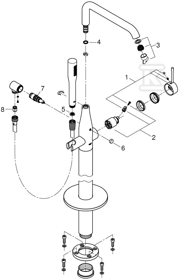 Bateria wannowa Grohe Essence - 23491DA1