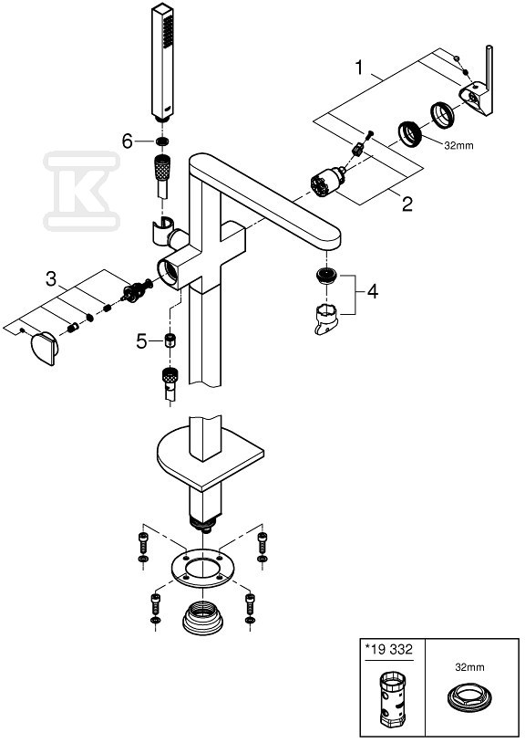 GROHE Plus Freestanding single lever - 23846AL3