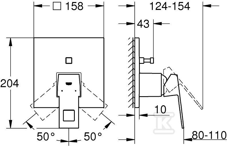 Bateria EuroCube jednouchwytowa do - 24062AL0