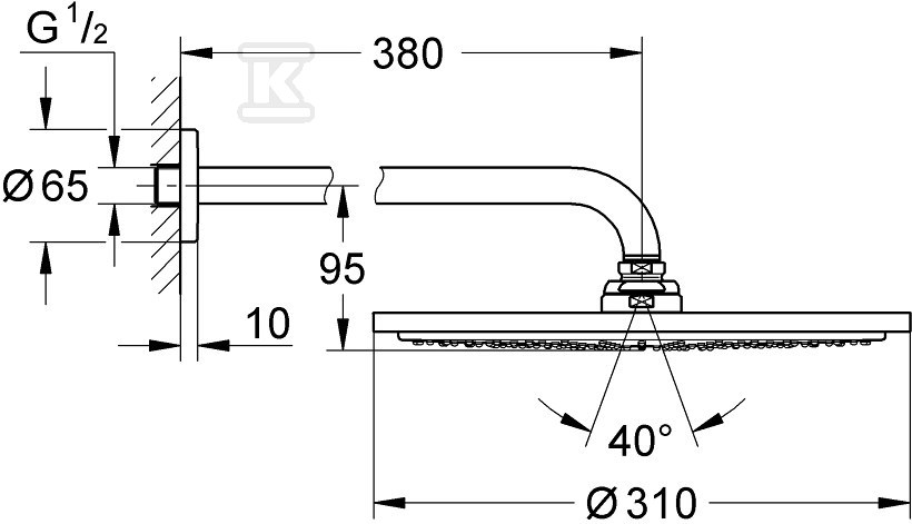 Deszczownica Rainshower Cosmopolitan - 26066A00