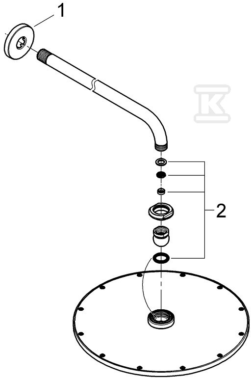 Deszczownica Rainshower Cosmopolitan - 26066A00