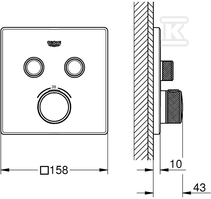 Bateria termostatyczna Grohtherm - 29124DL0