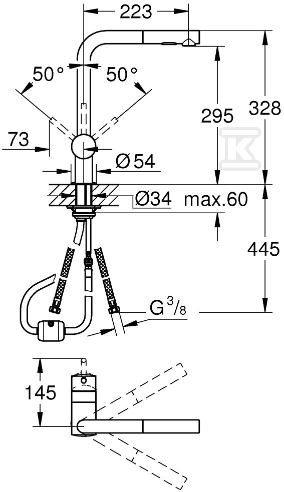 Bateria zlewozmywakowa Minta - 30274DA0