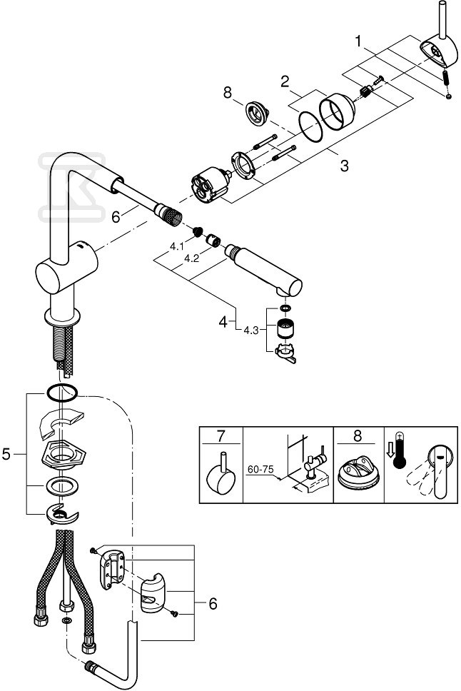 Bateria zlewozmywakowa Minta - 30274DA0