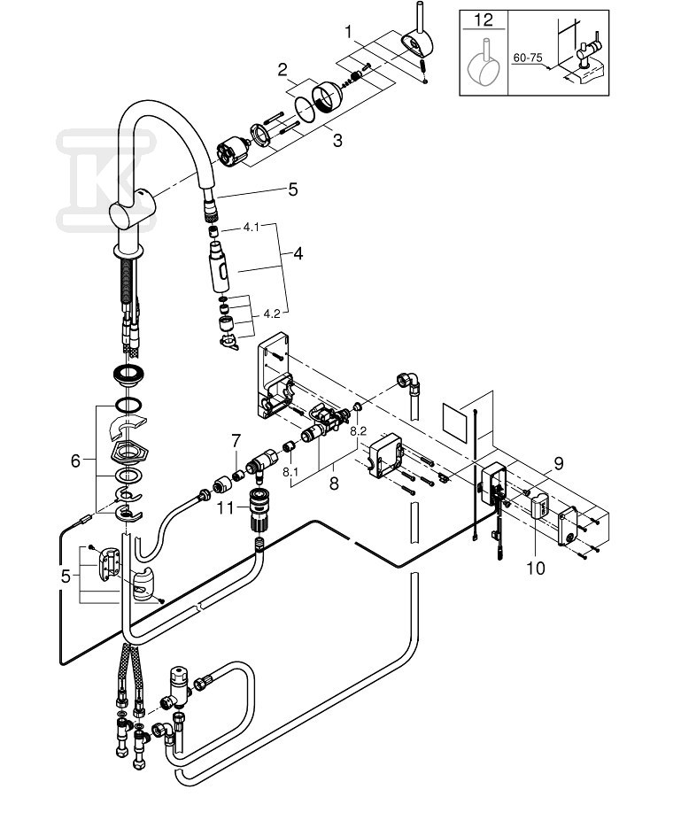 Bateria zlewozmywakowa Minta Touch - 31358DC2