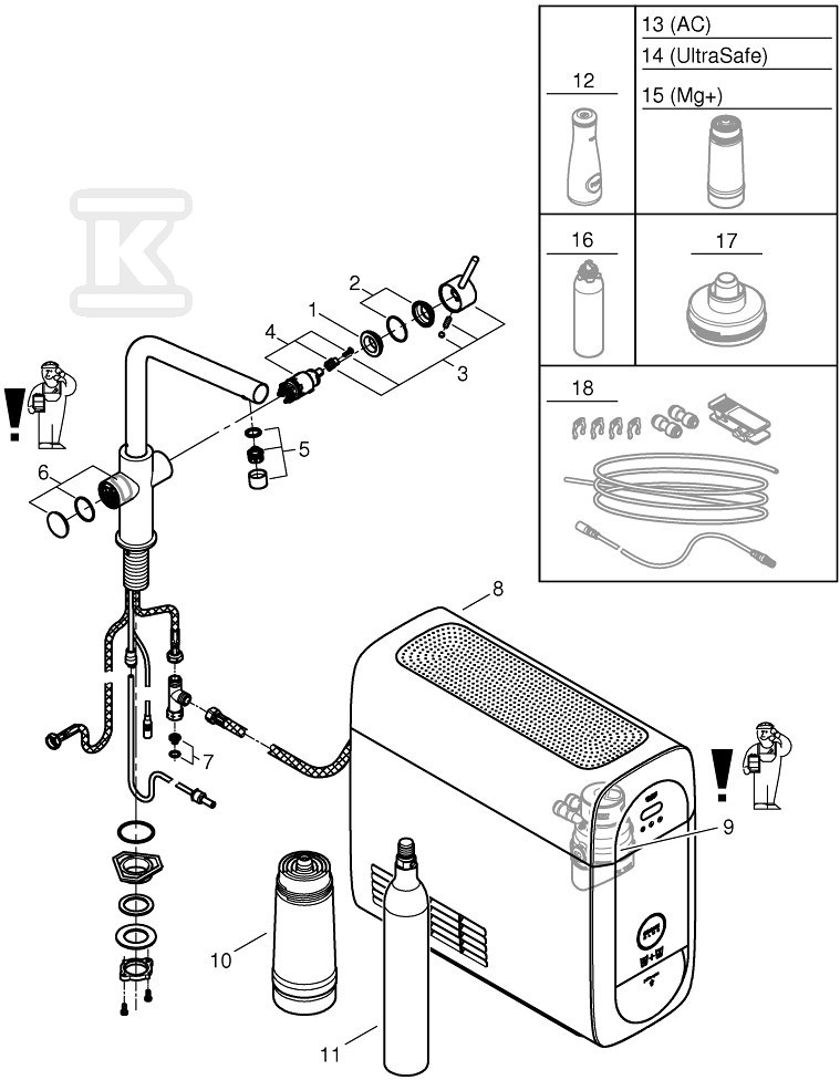 Zestaw startowy GROHE Blue Home z - 31454AL1