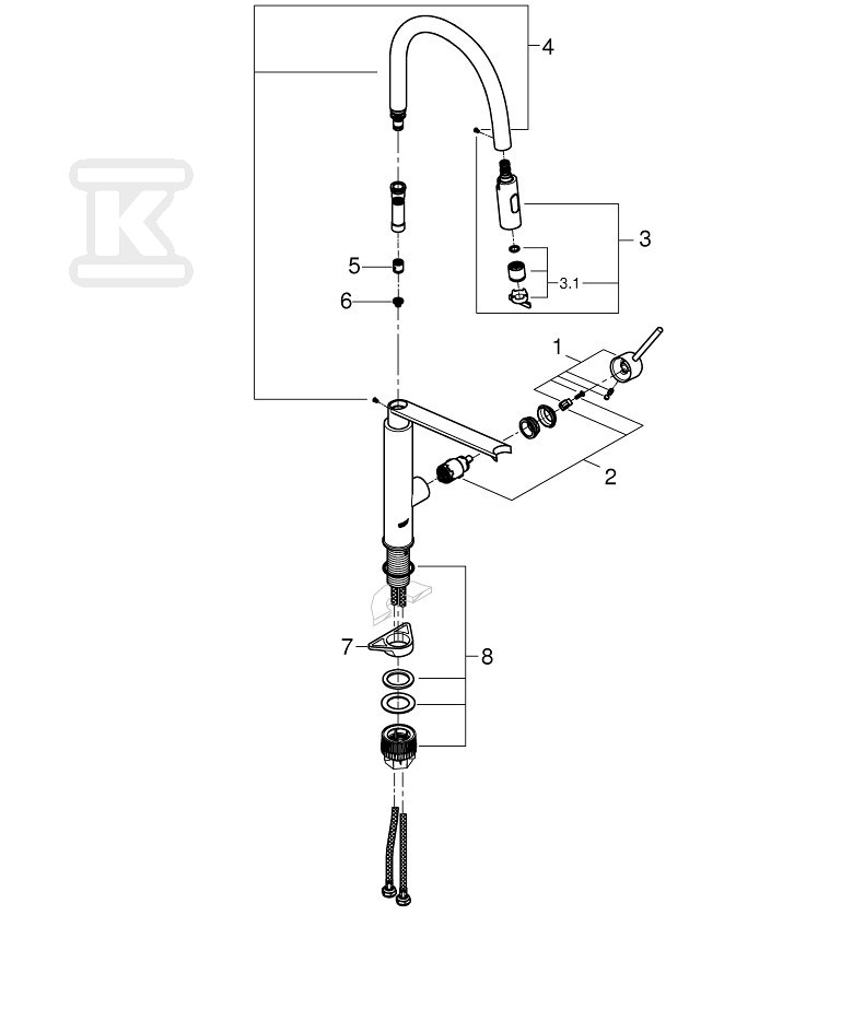 Bateria zlewozmywakowa Concetto - 31491DC0