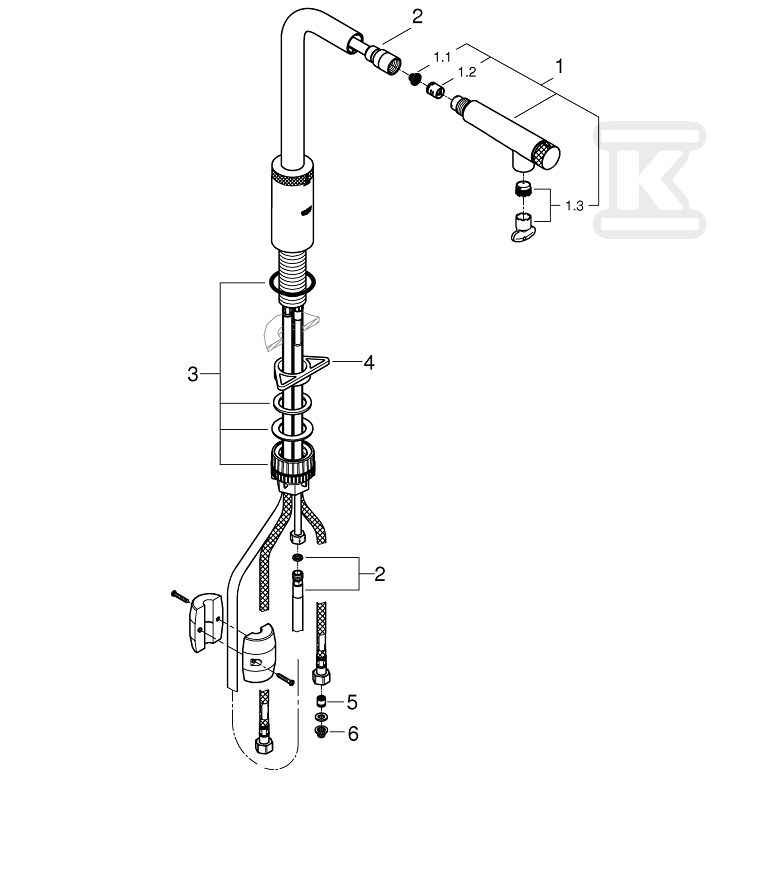 Bateria zlewozmywakowa Minta - 31613DC0