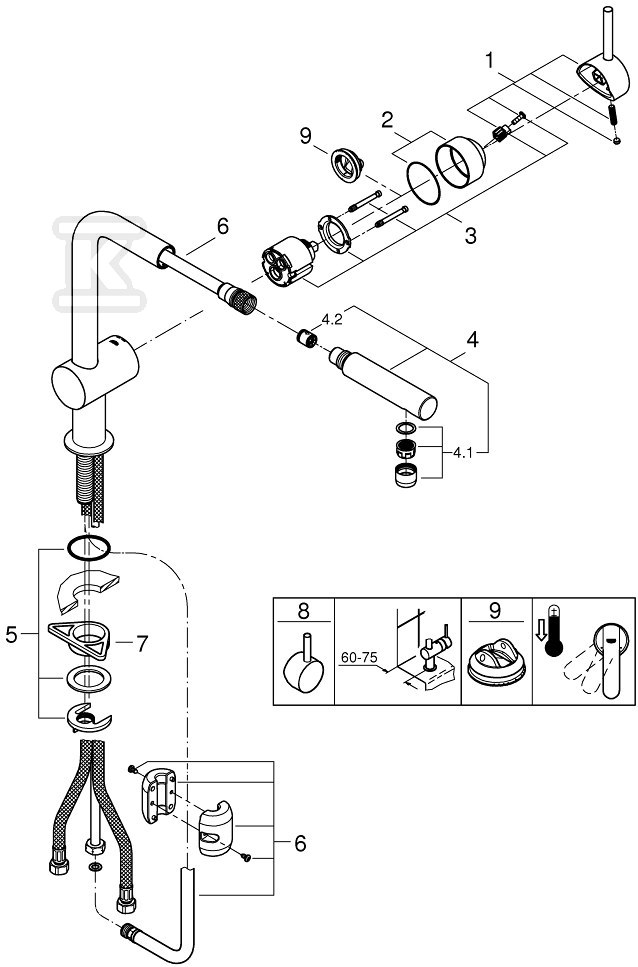 Bateria zlewozmywakowa Minta - 32168DC0