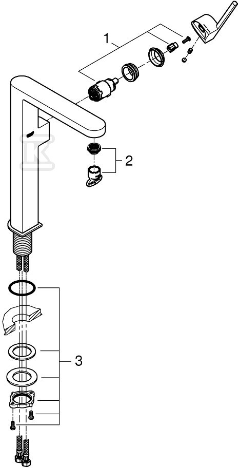 Bateria umywalkowa Grohe Plus - 32618AL3