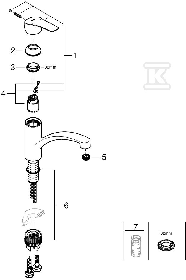 Bateria zlewozmywakowa Eurosmart - 33281DC3