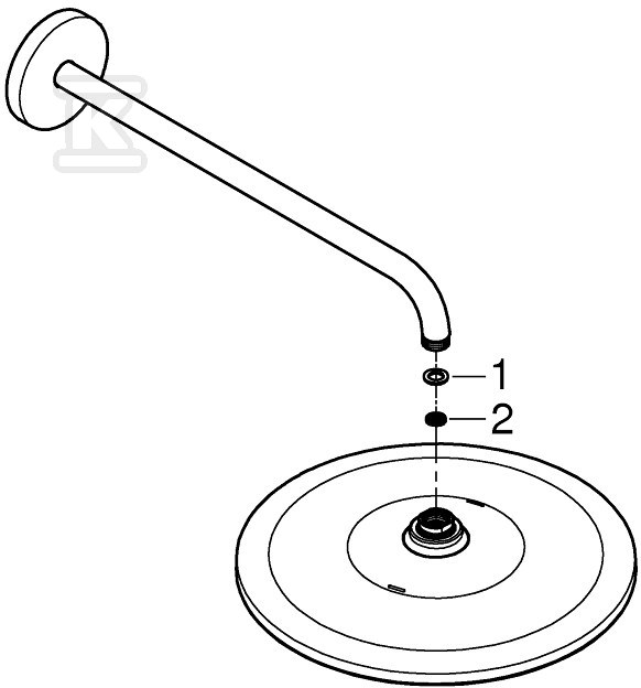 Rainshower Mono 310 Shower head with - 26558000