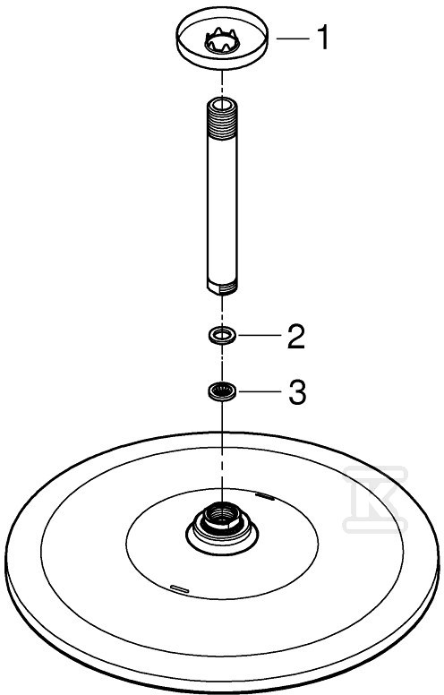 Rainshower Mono 310 Shower head with a - 26560000