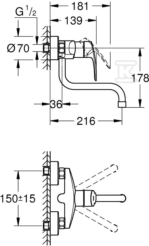 Bateria zlewozmywakowa Eurosmart - 31391003