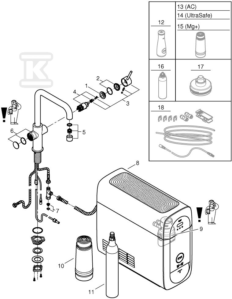 Zestaw startowy Grohe Blue Home z - 31456001