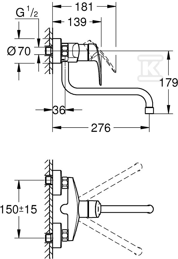 Bateria zlewozmywakowa Eurosmart - 32224003