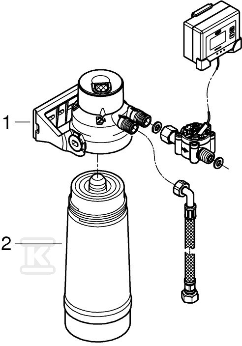 GROHE Red Filter head, for hard water, - 40438001