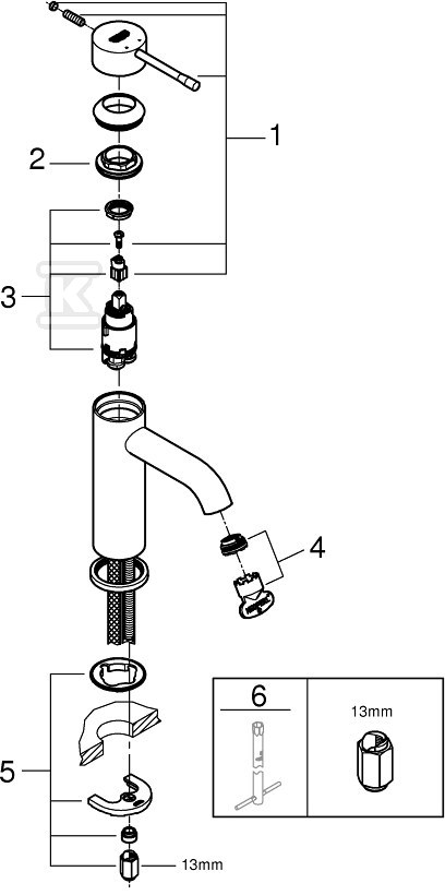 Bateria umywalkowa Grohe Essence - 23590GN1