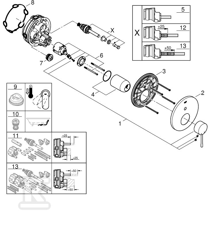 Essence Single lever mixer for - 24058001