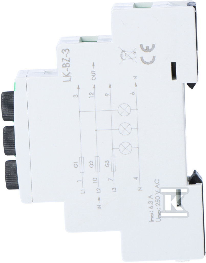 Control lamp, three-phase with - LK-BZ-3G