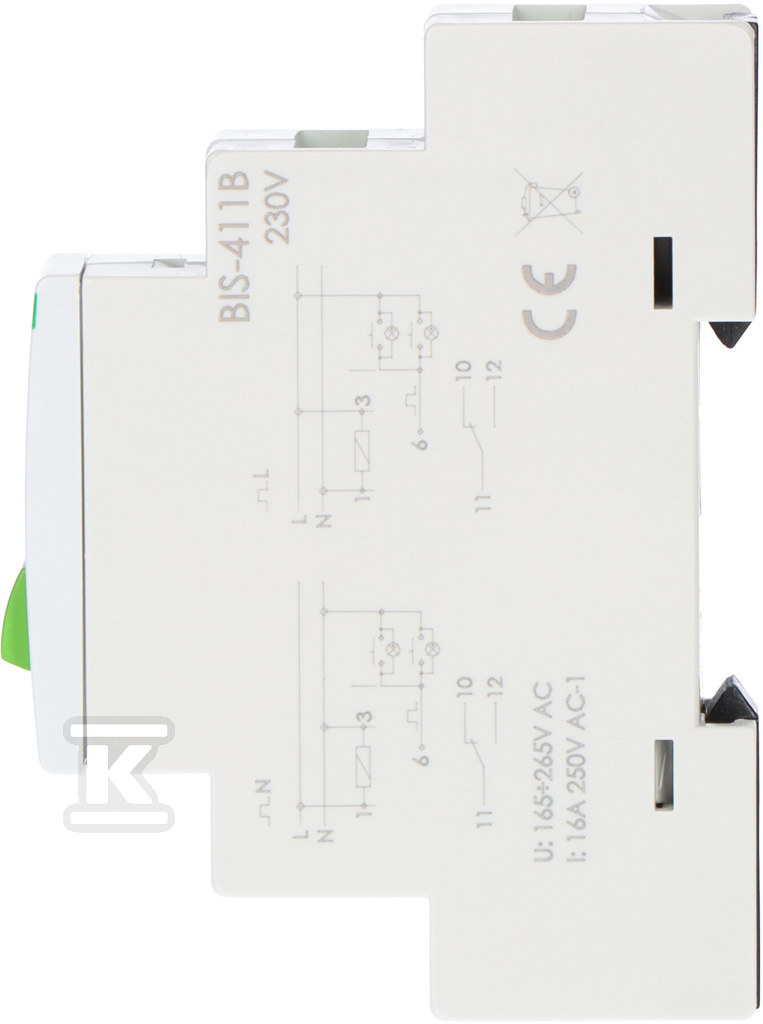 Бістабільне реле BIS-411B з кнопкою - BIS-411B