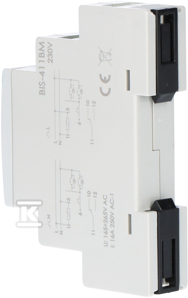 Бістабільне реле БІС-411БМ з кнопкою - BIS-411BM