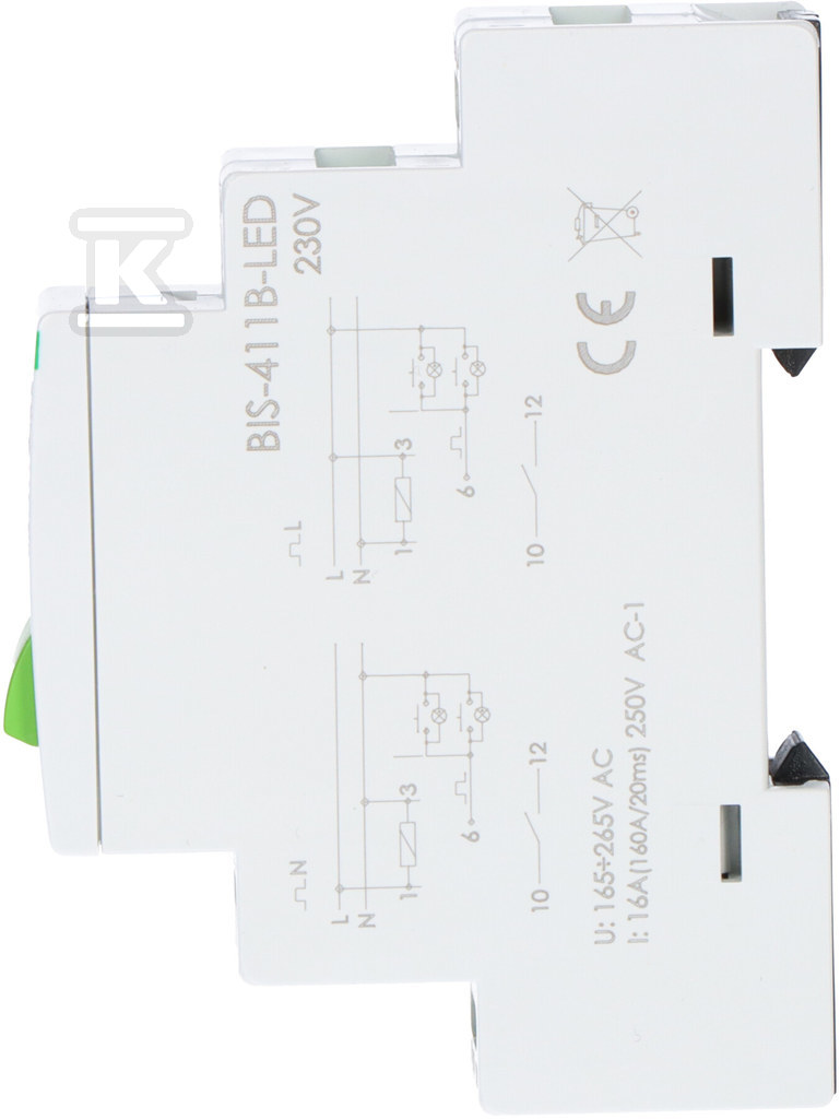 Бістабільне реле BIS-411B-LED з кнопкою - BIS-411B-LED