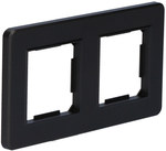 Double frame, plastic, black, RANGE ONNLINE