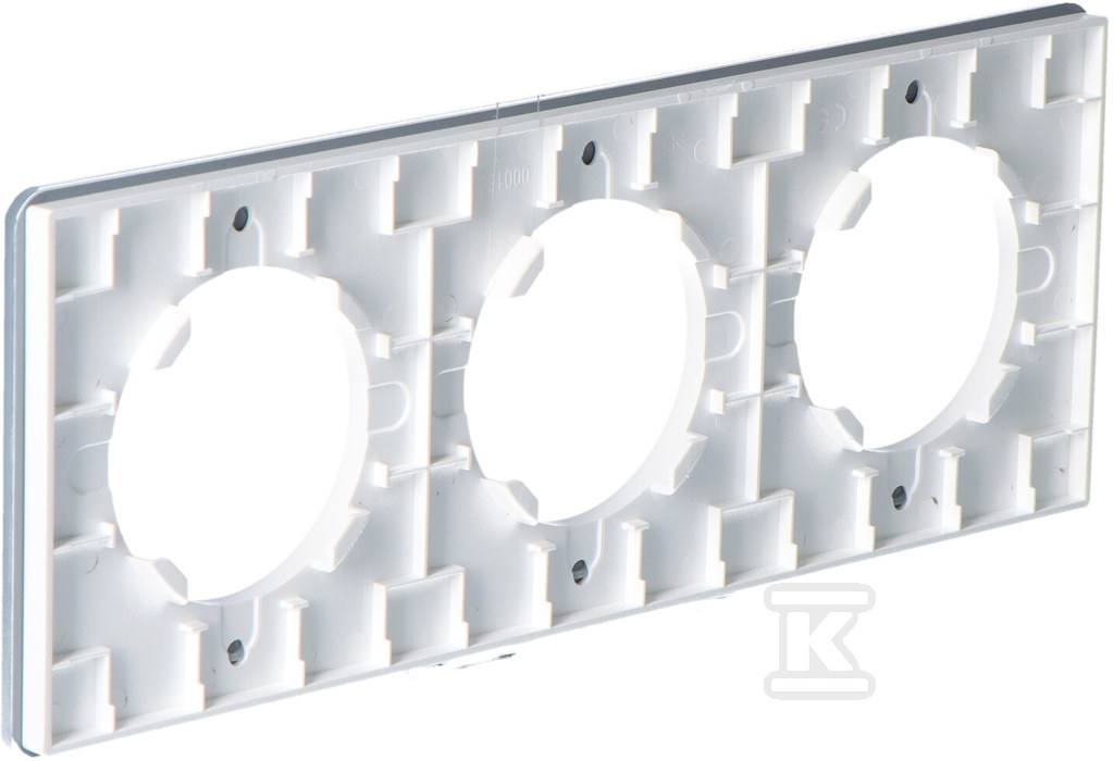 Triple frame, glass, white, BETA - BET1003GW