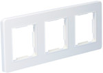 Triple frame, plastic, white, GAMA ONNLINE