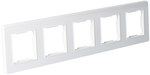 Fivefold frame, plastic, white, GAMA ONNLINE