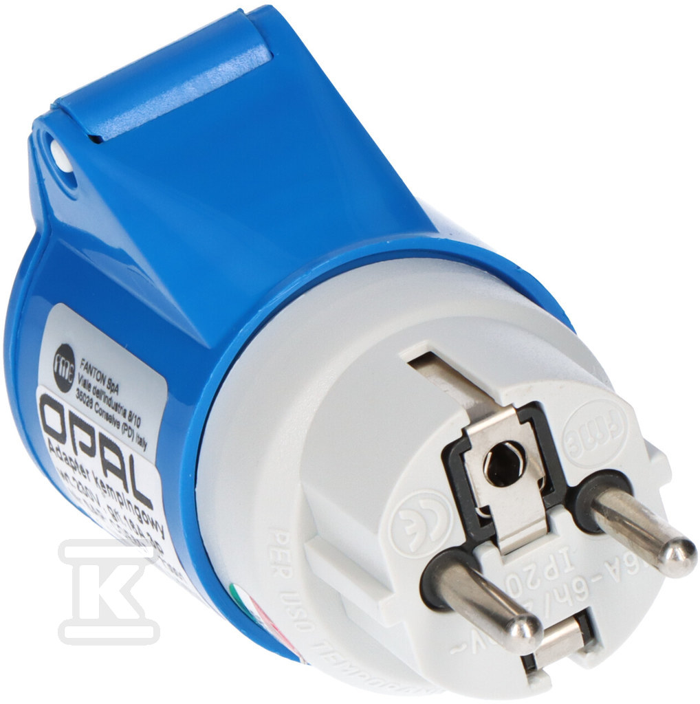 Camping adapter plug 230V Uni-schuko, - 73001