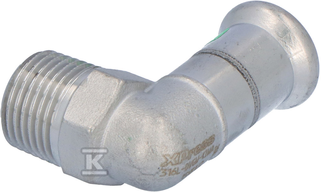 Kolano 90° GZ Inox - 15 R1/2" - 1609070000