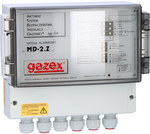 MD-2 alarm module with 2 inputs, 230V power supply, 1 output to the valve