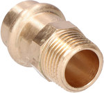 Niplu adaptor, filet interior, 18x1/2 bronz B Pres