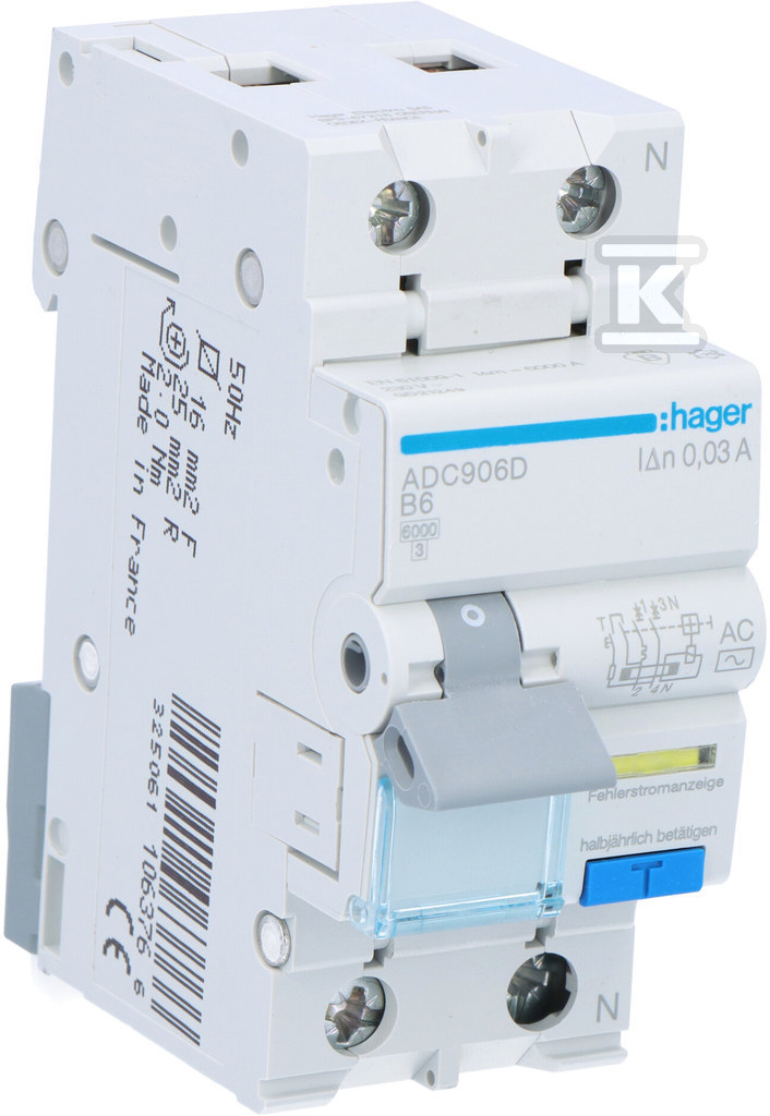 Residual current circuit breaker with - ADC906D