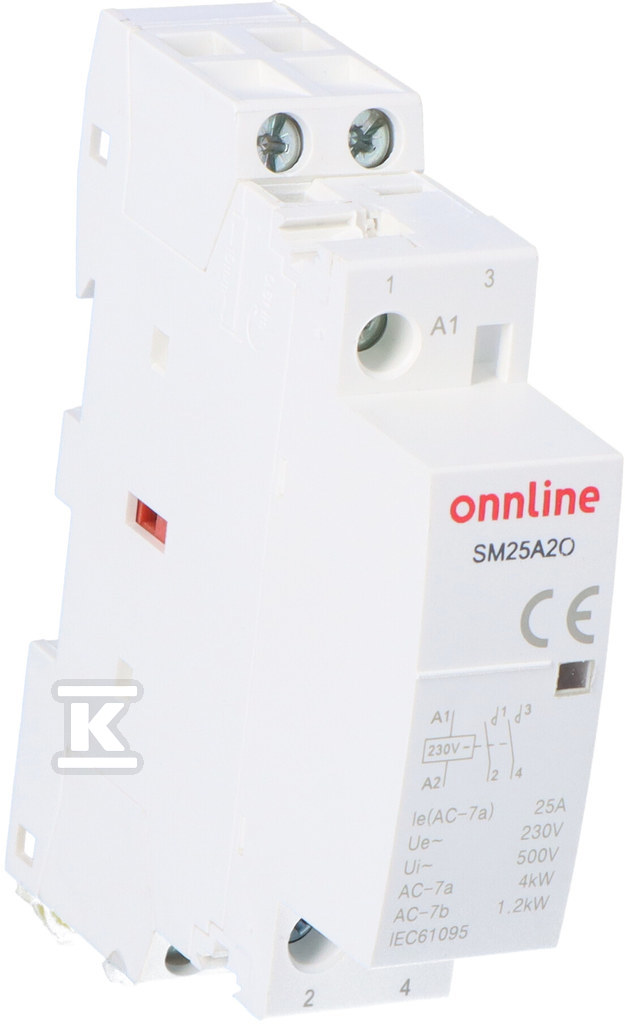 Modularni kontaktor 2NO kontakti I=25A - SM25A20