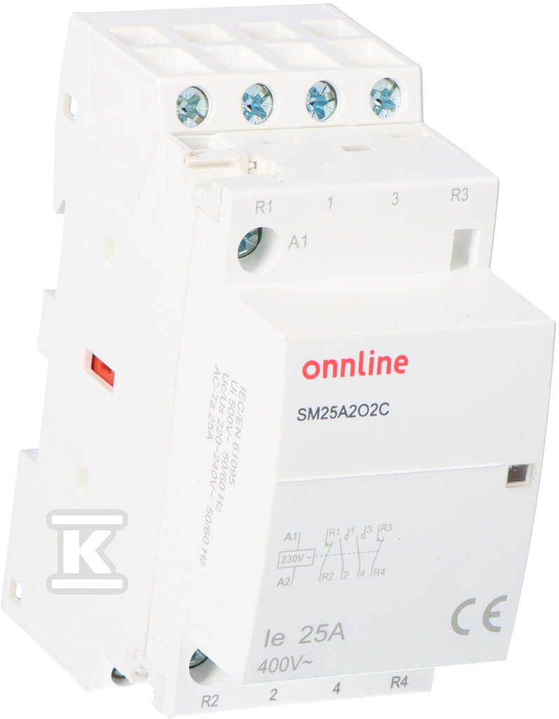 Modular contactor contacts 2NO+2NC I = - SM25A2O2C