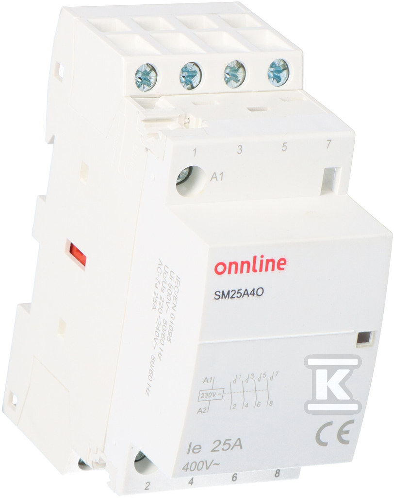 Modular contactor contacts 4NO I = 25A - SM25A4O