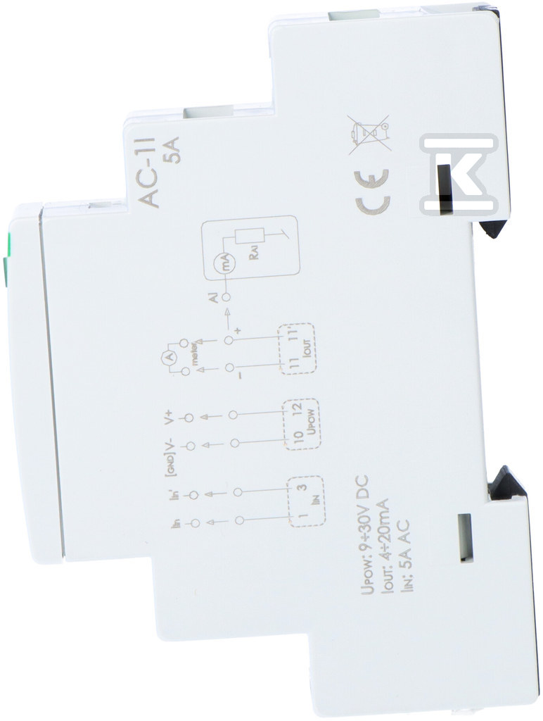 Analogni strujni pretvarač, jednofazni, - MAX-AC-1I-5A