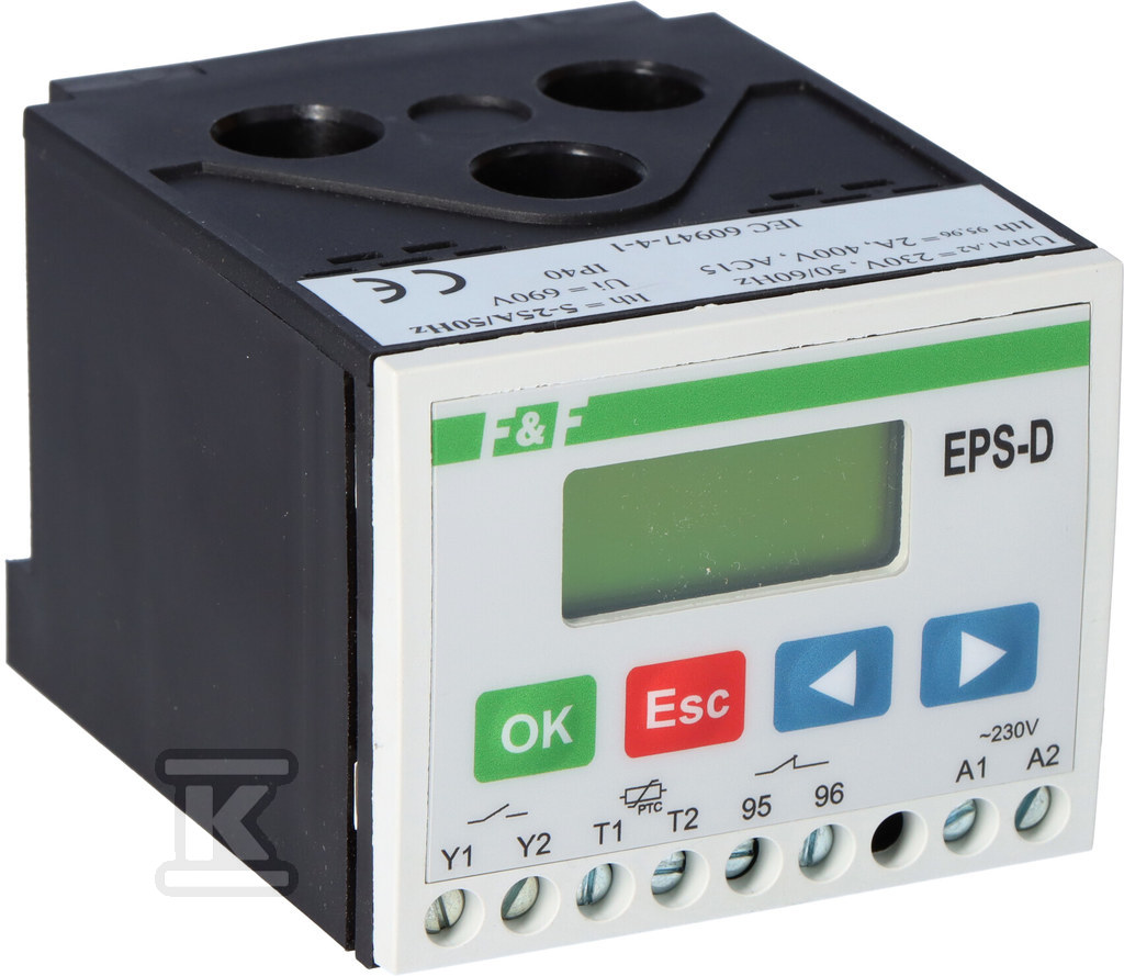 Elektronické relé motora EPS-D 20 4-25A - EPS-D 20